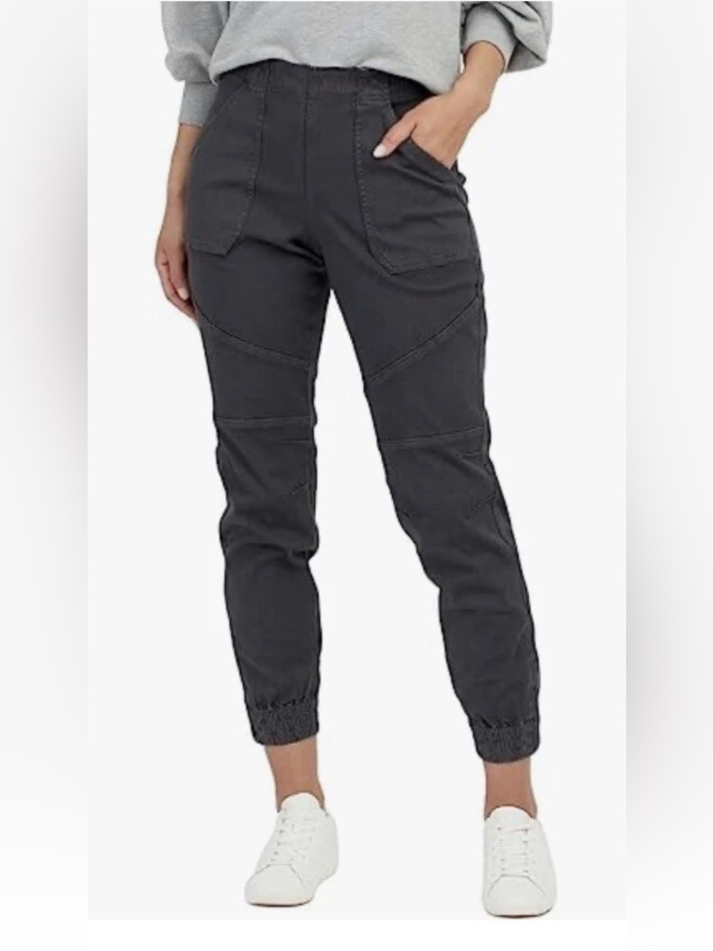 Spanx Jogger Size Small Charcoal Gray Utility Style Comfort Casual